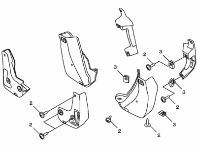 Acura TLX Mud Flaps - 08P00-TGV-240
