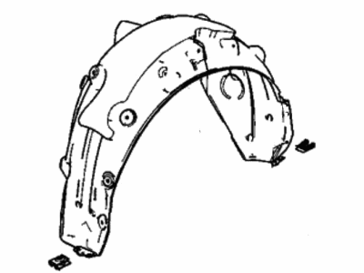 Acura 74540-TGV-A10 Right Rear Fender Assembly