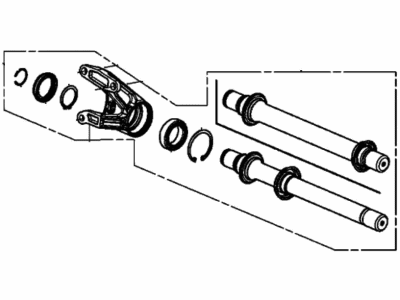 Acura TLX Axle Shaft - 44500-TGV-A00