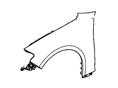 Acura 60210-TGV-A00ZZ Right Front Fender Assembly