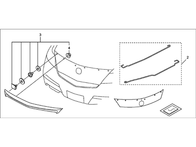 2014 Acura TL Spoiler - 08F10-TK4-221