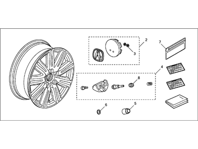 2013 Acura TL Rims - 08W19-TK4-202A