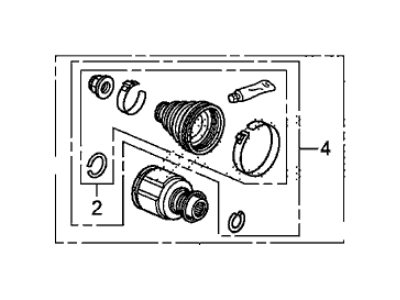 Acura TL CV Joint - 44019-TK4-A10