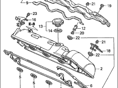 Acura 12030-PR7-010 Head Cover Gasket Set