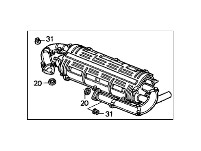 1997 Acura NSX Muffler - 18030-SL0-J00