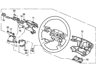 1994 Acura Legend Steering Wheel - 78510-SP0-A82ZB