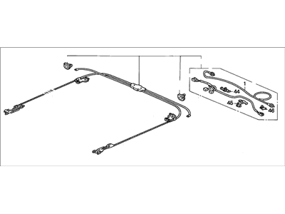 1992 Acura Legend Sunroof Cable - 70400-SP0-A01