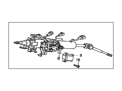 1995 Acura Legend Steering Column - 53200-SP0-A81