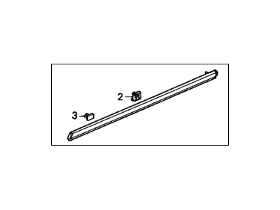 Acura 72435-SP0-003 Seal, Right Front Door Sill (Lower)