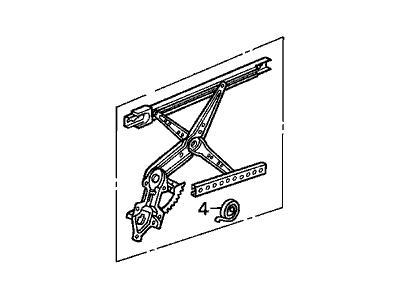 1994 Acura Legend Window Regulator - 72251-SP0-013