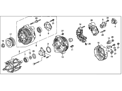Acura Legend Alternator - 31100-PY3-003