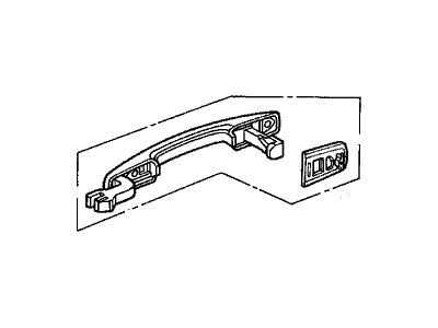 1991 Acura Legend Door Handle - 72148-SP0-A11ZE