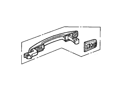 Acura 72148-SP0-A11ZE Passenger Side Handle (Charcoal Granite Metallic)