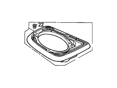 Acura 39127-SP0-A02ZE Base Assembly, Left Rear Speaker (Excel Charcoal)