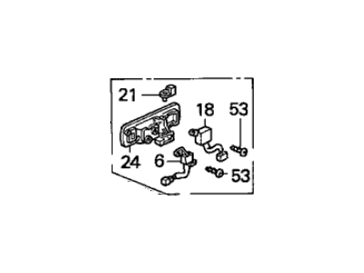 Acura 72160-SP0-A21ZA Left Front Door Inside Handle Assembly (Graphite Black)