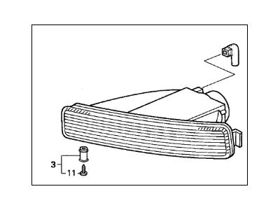 Acura 33302-SP0-A02 Lens, Passenger Side