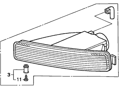 Acura 33352-SP0-A02 Lens, Driver Side