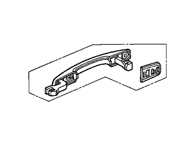 1993 Acura Legend Door Handle - 72148-SP0-A11ZY