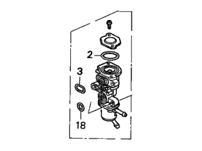 1991 Acura Legend Idle Control Valve - 16500-PY3-A00