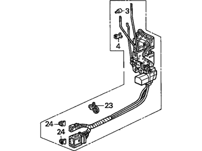 1995 Acura Legend Door Lock Actuator - 72150-SP0-A02