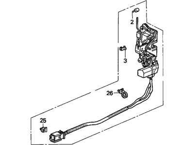 1994 Acura Legend Door Latch Assembly - 72650-SP0-003