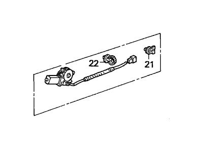 1995 Acura Legend Window Motor - 72255-SP0-A13