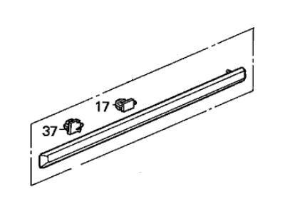 1994 Acura Legend Door Moldings - 75322-SP0-901ZR