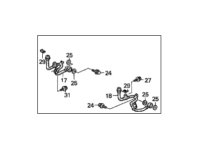 Acura 01464-SP0-020 Hose Set, Front Brake