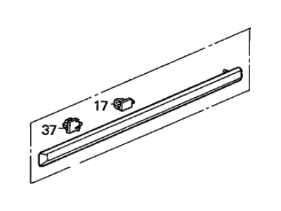 1992 Acura Legend Door Moldings - 75302-SP0-A01