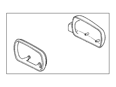 Acura 76201-SP0-A01ZB Passenger Side Mirror Housing (Canterbury Green Metallic)