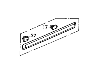 Acura 75323-SP0-901ZA Protector, Left Rear Door (Frost White)