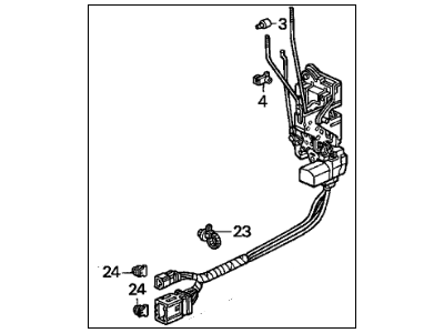 1995 Acura Legend Door Lock - 72110-SP0-A02