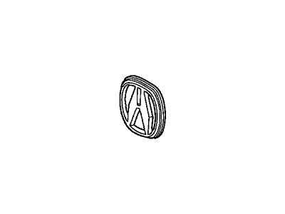 Acura 75701-SP0-A10ZE Rear Center Emblem (Sirius White Pearl) (A)