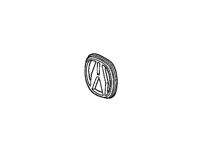 Acura 75701-SP0-A10ZD Rear Center Emblem (Granada Black Pearl) (A)