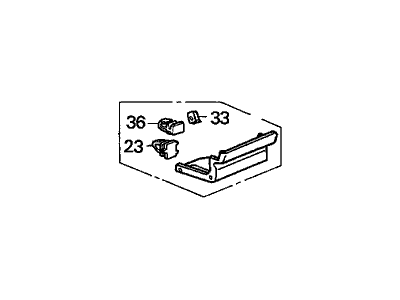 Acura 75845-SP0-003 Guard, Left Front Stone