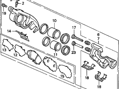 1994 Acura Legend Brake Caliper - 45210-SP0-E01