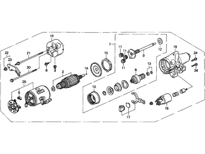 1993 Acura Legend Starter Drive - 31214-PY3-004