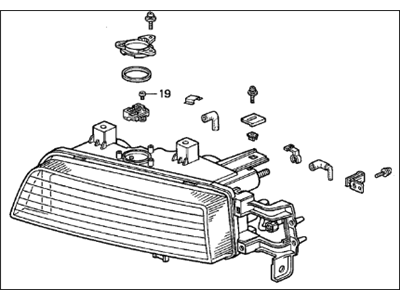 Acura 33101-SP0-A03 Right Headlight Unit