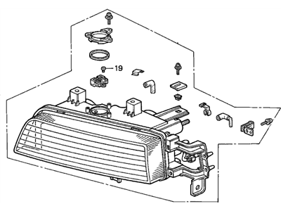 Acura 33151-SP0-A03 Left Headlight Unit