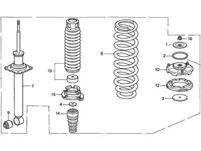 1992 Acura Legend Shock Absorber - 52610-SP0-A04