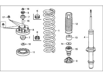 Acura 51601-SEP-A42 Shock Absorber Assembly, Right, Front
