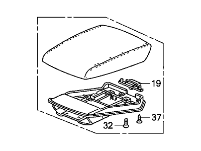 2007 Acura TL Arm Rest - 83404-SEP-A01ZG