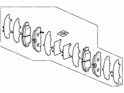 thumbnail image 2 of Genuine OEM Honda Rear Brake Pad Set – Fits Ridgeline 06-14 & Acura TL 09-14 2 of 6