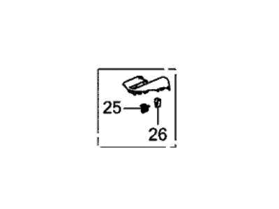 Acura 84215-TYA-A01ZA Garnish Right, Rear (Deep Black)