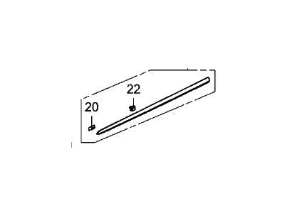 Acura MDX Door Moldings - 72312-TYA-A11