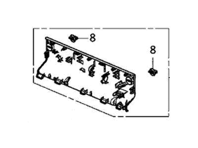 Acura 84626-TYA-A11ZA Lid Component (Deep Black)