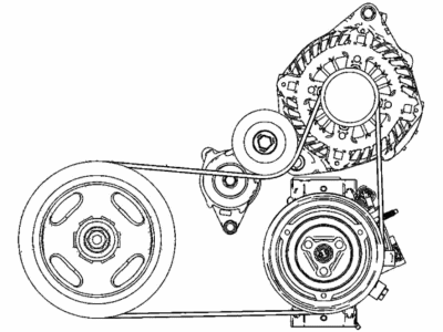 Acura MDX Drive Belt - 31110-61A-A01