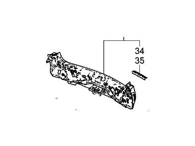 Acura 65750-TYA-A00ZZ Cross Member Component, Floor Rear