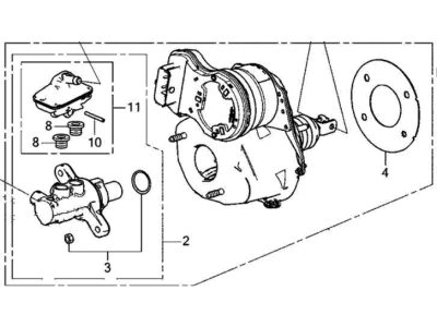 Acura MDX Brake Booster - 01469-TYC-A02