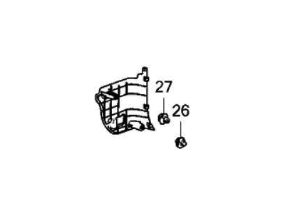 Acura 83163-TYA-A01ZA Lining Component Left (Deep Black)